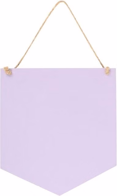 KDMK Hocus Pocus Halloween Hanging Sign Decor in Purple
