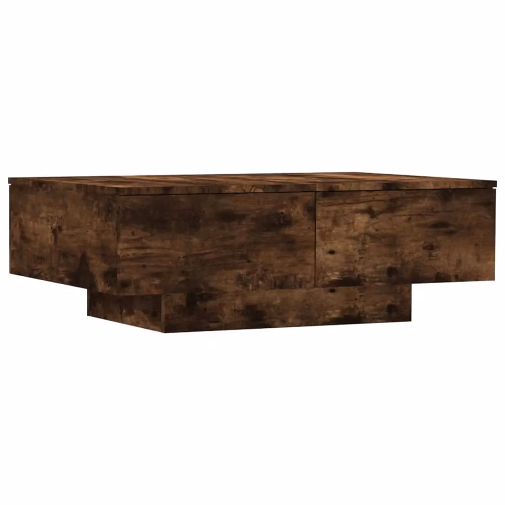 Berkfield Home Smoked Oak Coffee Table in Brown, W: 90 cm, D: 60 cm, H: 31 cm – 2