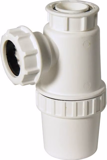 FloPlast White Plastic Anti-Syphon Bottle Trap 40mm