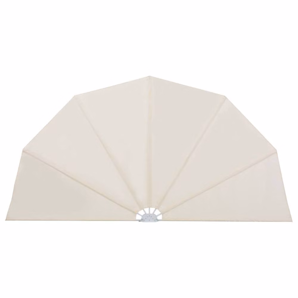 Berkfield Home Collapsible Terrace Side Awning in Beige, Width: 160 cm – 2