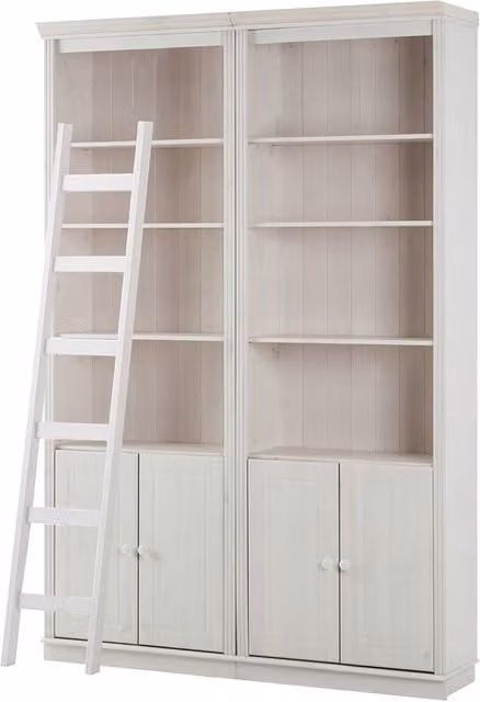 Dorel Anita Wall Unit G in White Lacquer