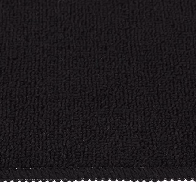 Berkfield Home Anti Slip Decorative Stair Mats, 15 Pack, Black, W: 60 cm, D: 25 cm