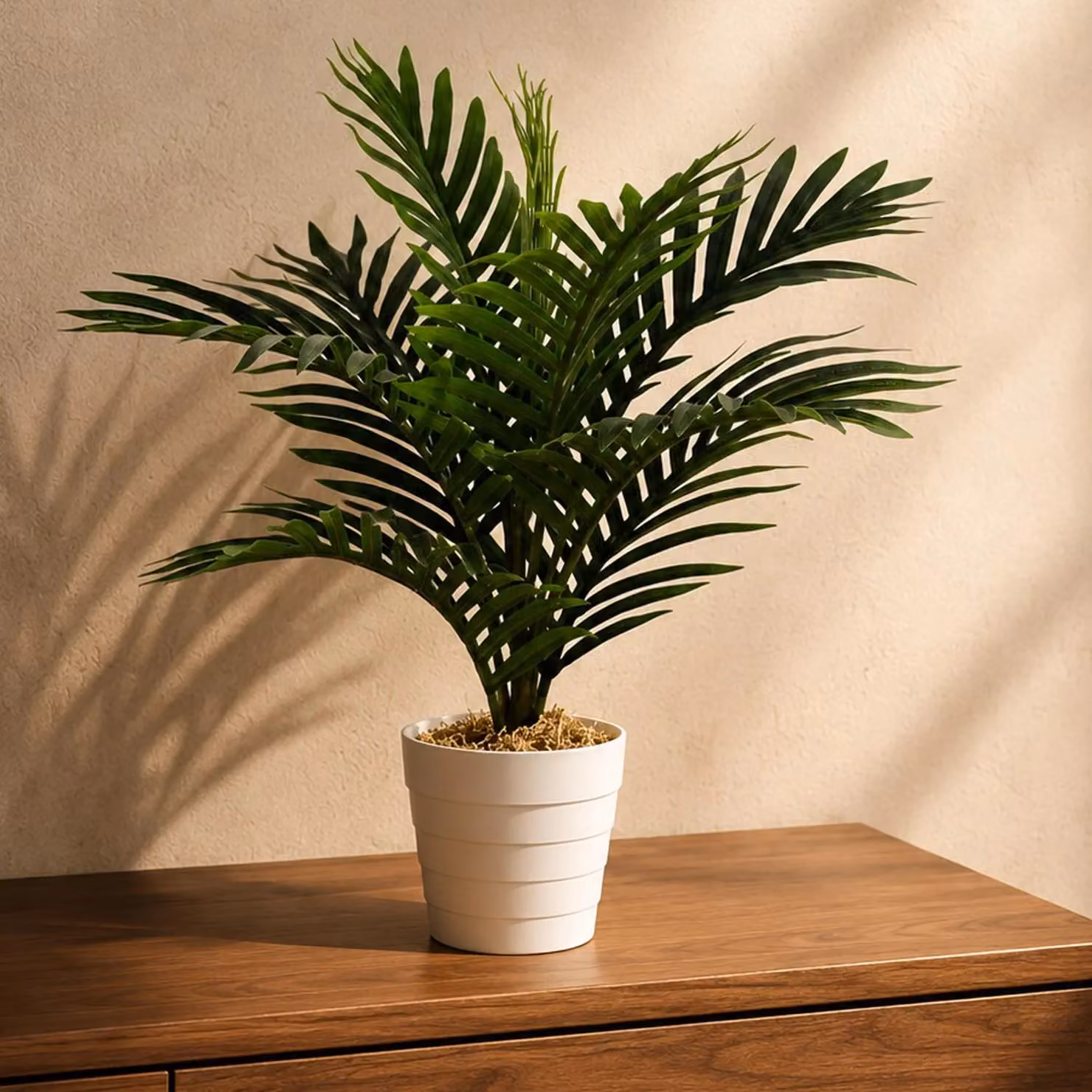 Leaf UK Green Artificial Mini Palm Tree Tabletop Plant, Height: 50 cm – 5
