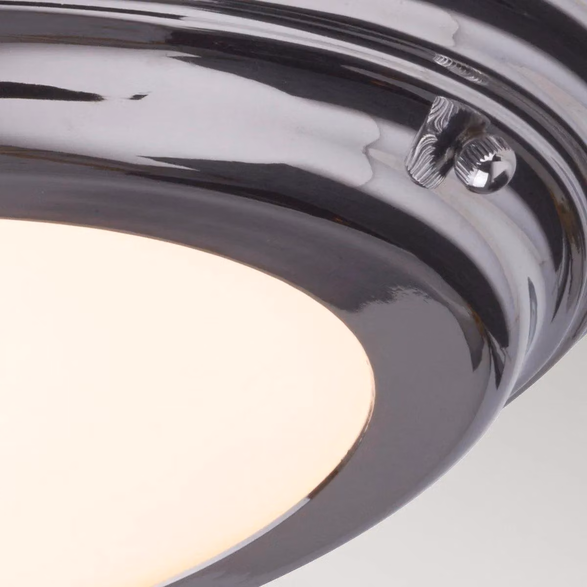 Netlighting Welland LED 3 Light Semi-Flush Ceiling Light in Grey and Polished Chrome – 3