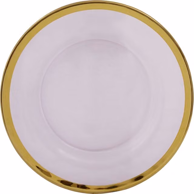 Orsina Ida Gold Glass Side Plate, 21 cm