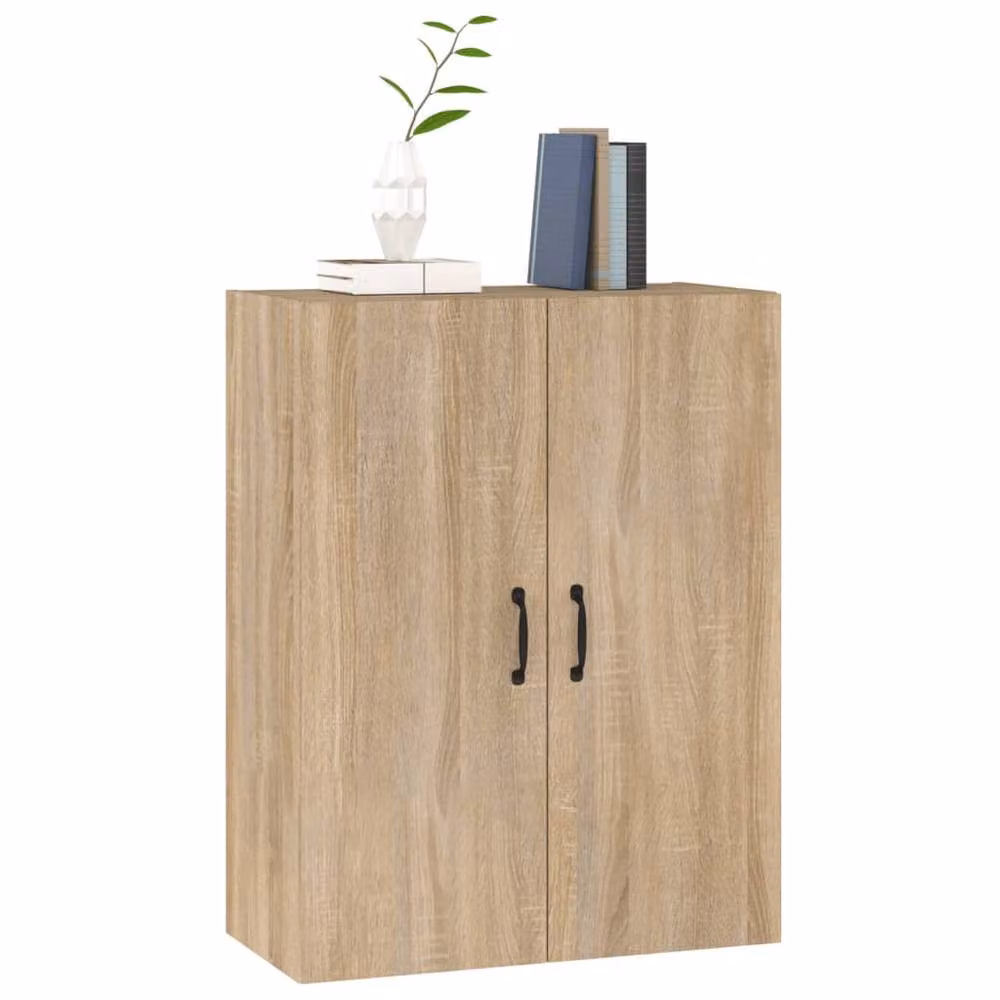 Berkfield Home Sonoma Oak Hanging Cabinet in Light Tan, W/D/H: 69.5 x 34 x 90 cm – 2