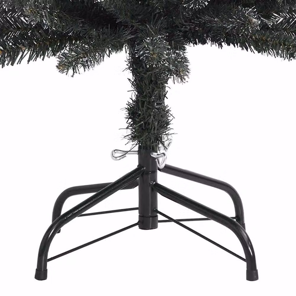 Berkfield Home Artificial Slim Christmas Tree in Green with Stand, Height: 180 cm – 4