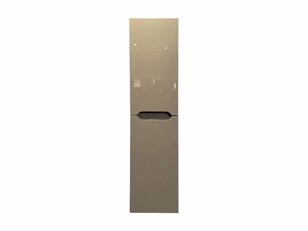 Vente-unique STEFANIE Suspended Bathroom Column in Taupe, W/D/H: 30 x 30 x 120 cm – 2