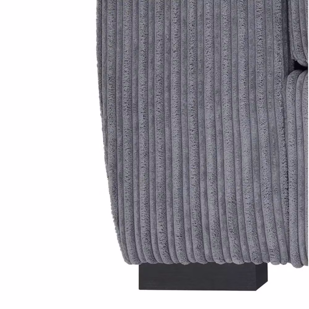 Snug Furniture Birmingham Ltd Monroe Amalfi Jumbo Cord Right Hand Corner Sofa in Grey – 2
