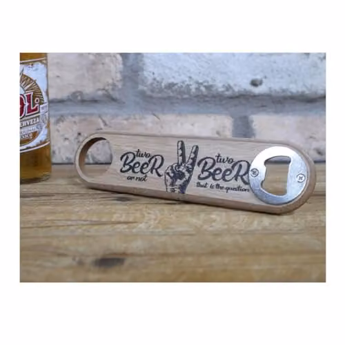 Dutch Imports Brown Wall Mounted Wood and Metal Beer Bottle Opener – 2