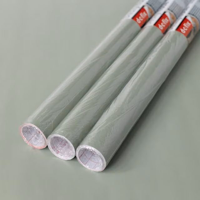 dc fix Matt Sage Green Self Adhesive Vinyl Film for Kitchen Doors and Furniture, Pack of 3, W: 67.5 cm x L: 2 m