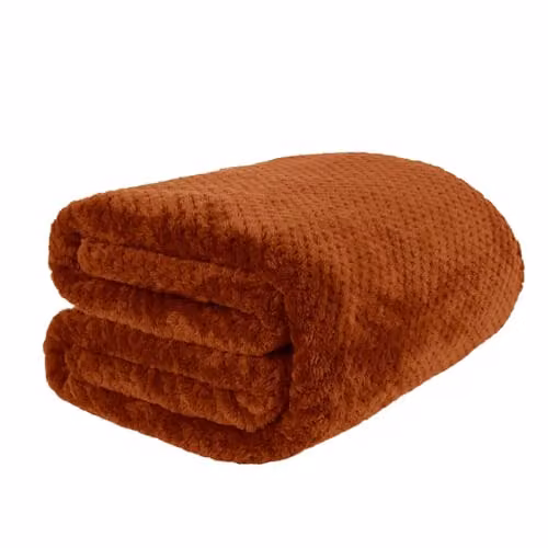 OHS Orange Fleece Throw Blanket, W/D/H: 150 x 200 cm – 1