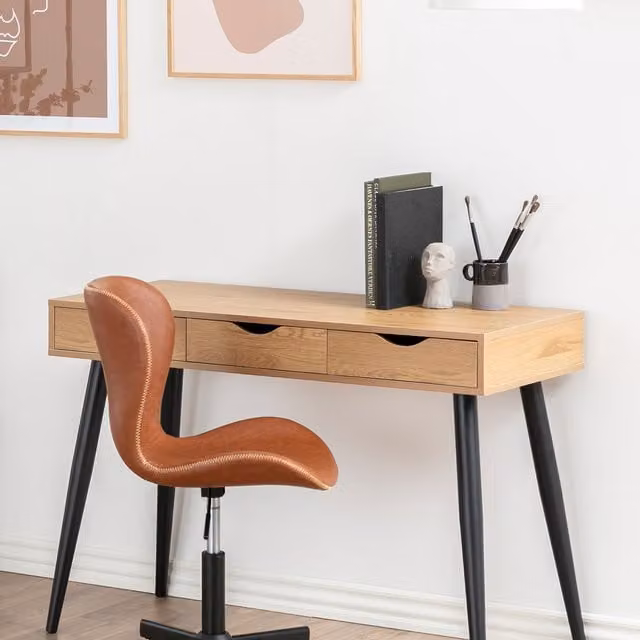 Furniture To Go Neptun Modern Writing Desk in Oak