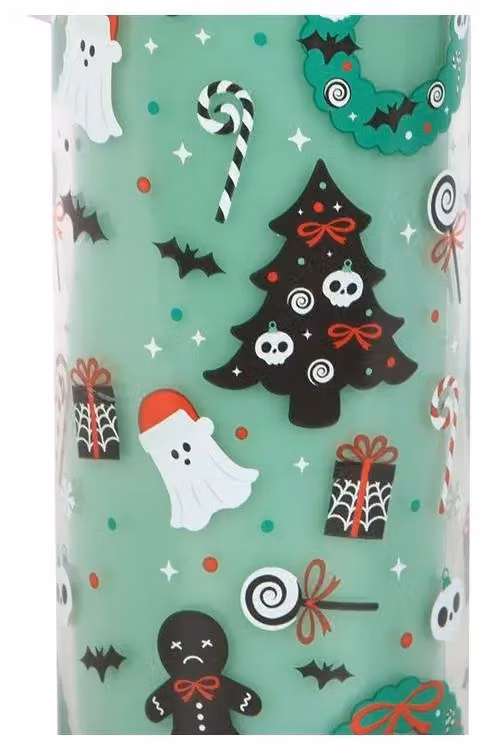 KDMD Merry Creepmas Cursed Candy Cane Tube Candle in Green – 3
