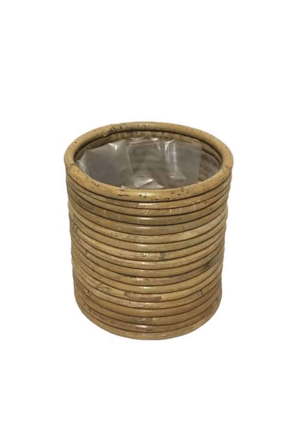 KDMD Hortus Round Stripe Pot, Light Brown, Height: 14 cm – 2