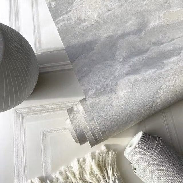 Belgravia Decor Grey Abstract Geometric Wallpaper Roll