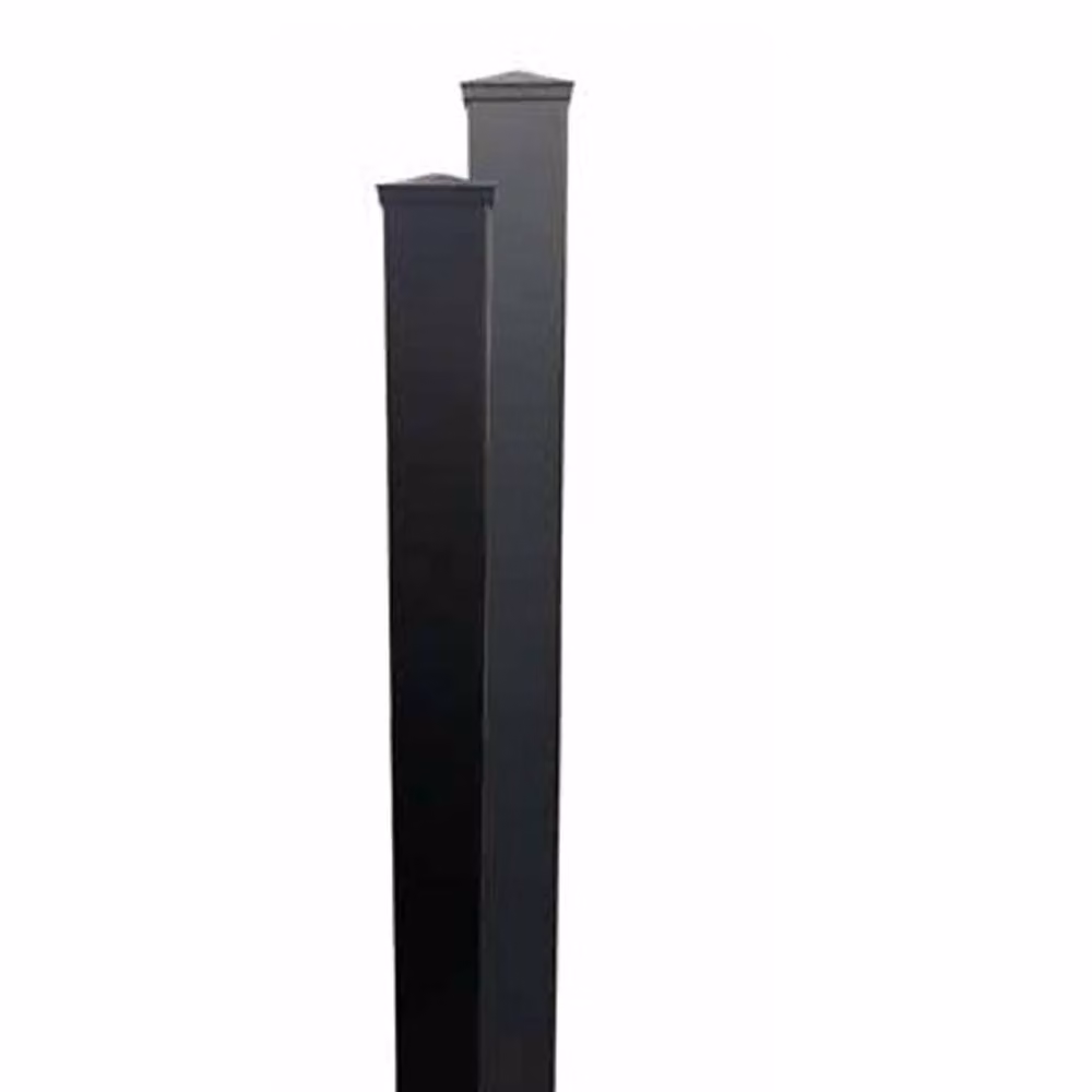 Ready Made Gates Aluminium Surface-Mounted Pedestrian Gate Post, Grey, H 200 x W 5 x D 5 cm – 2
