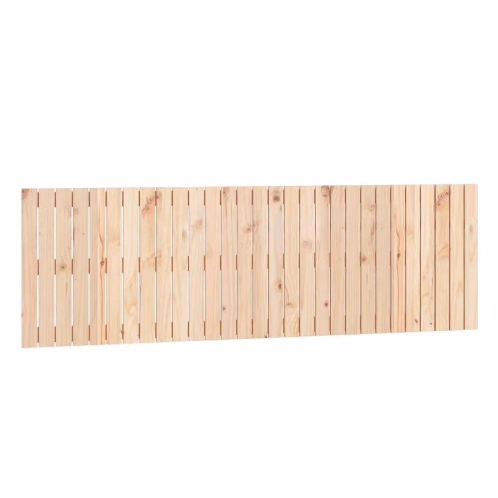 Berkfield Home Solid Wood Pine Wall Headboard in Beige, W: 185 cm, D: 3 cm, H: 60 cm – 2