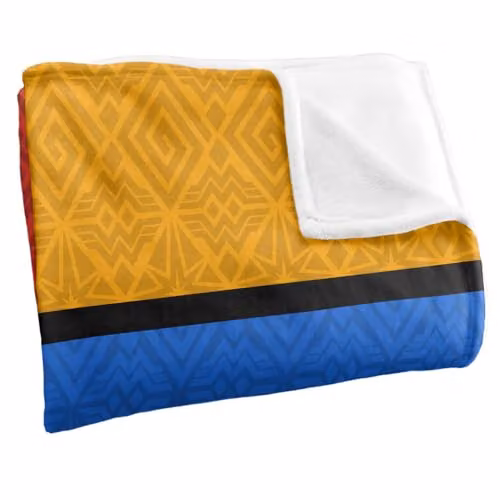 DC Comics Wonder Woman Super Soft Microfibre Throw Blanket, Multicolour, W: 152 cm, D: 127 cm – 3