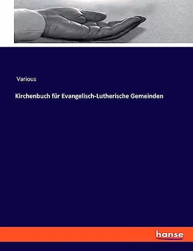 Hansebooks Blue Church Book for Evangelical Lutheran Congregations