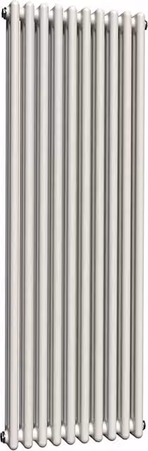 Lux Heat Vertical Coloured Column Radiator in Antique White, H 150 cm x W 47 cm