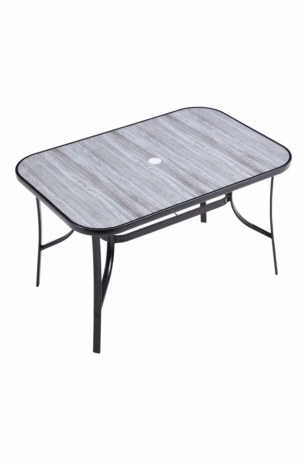 Living and Home Garden Rectangular Tempered Glass Marble Coffee Table in Grey – 2