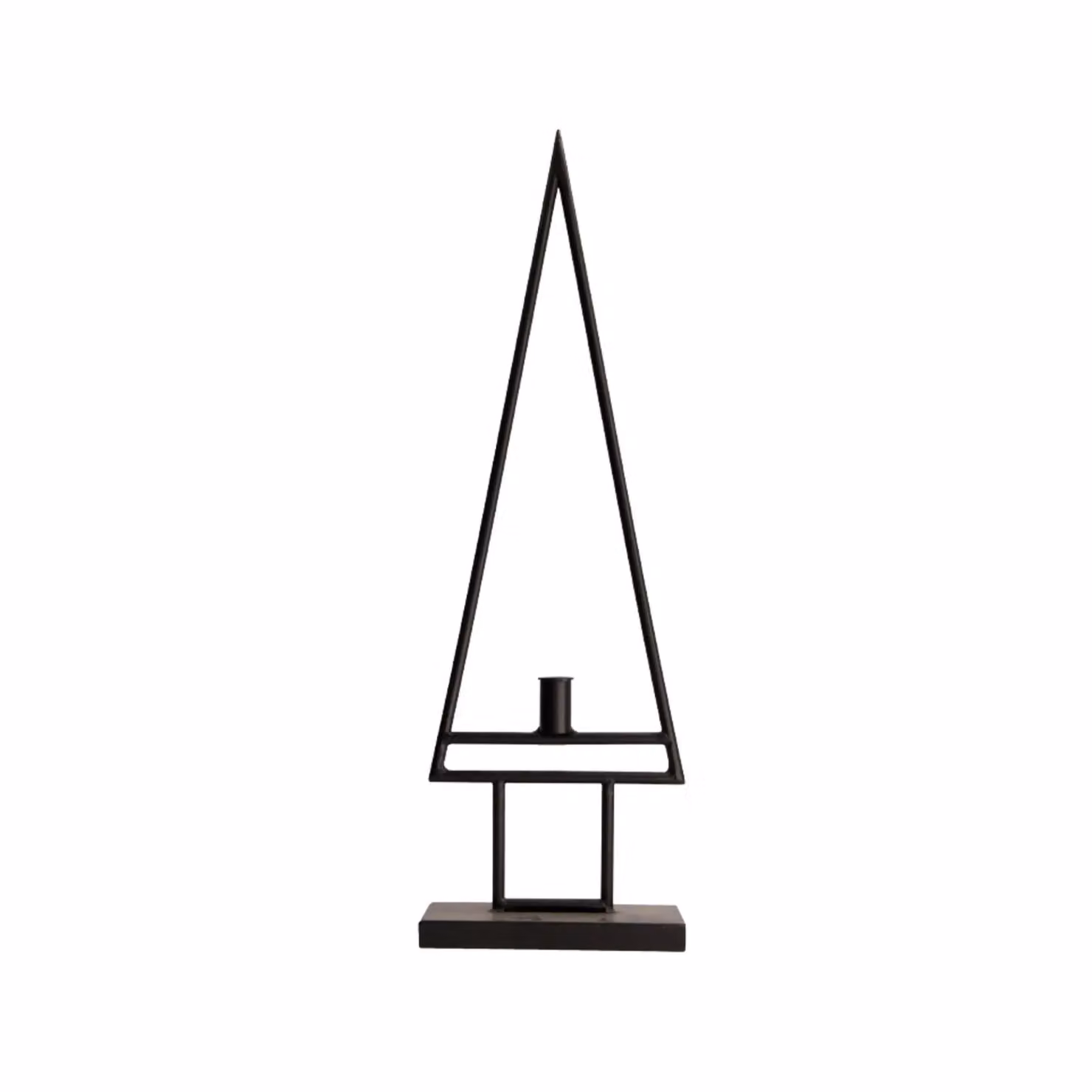 Ivyline Deco Table Top Tree Taper Candle Holder in Black, H59cm x W20cm – 2