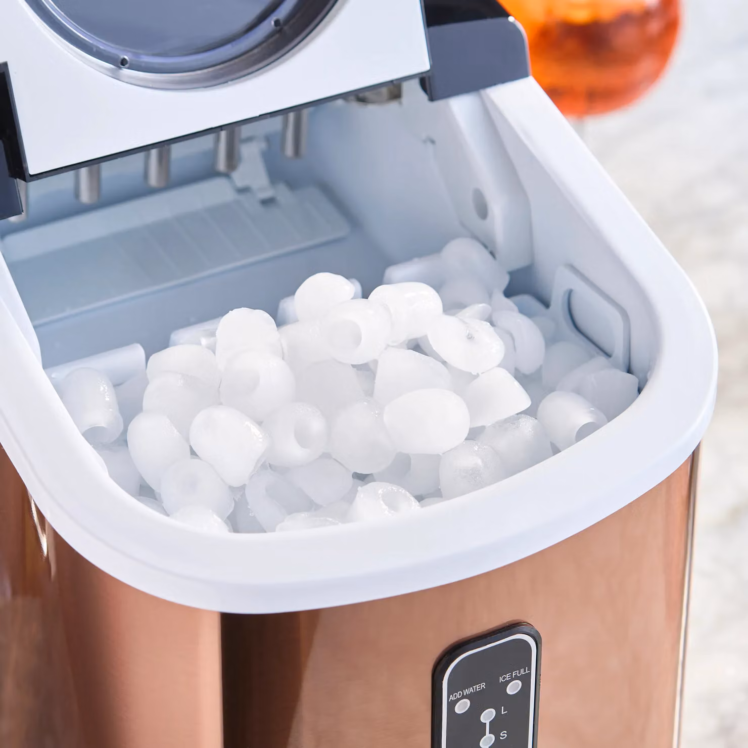 Cooks Professional Ice Maker Machine with Scoop and 2.2L Tank, 14kg Daily Capacity, Copper – 3