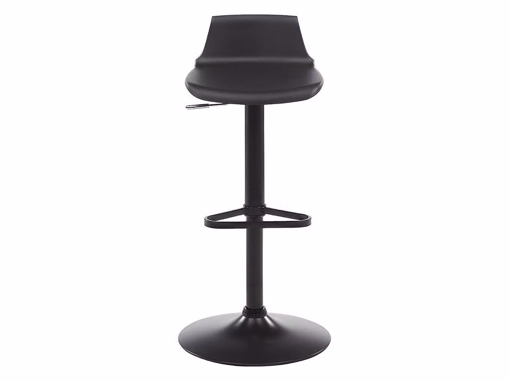 Vente-unique CALAS Set of 2 Black Polypropylene and Metal Bar Stools – 3