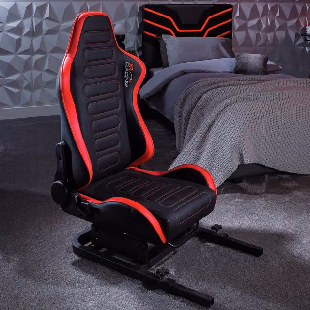 X Rocker XR Racing Chicane Racing Seat Gaming Chair in Black and Red