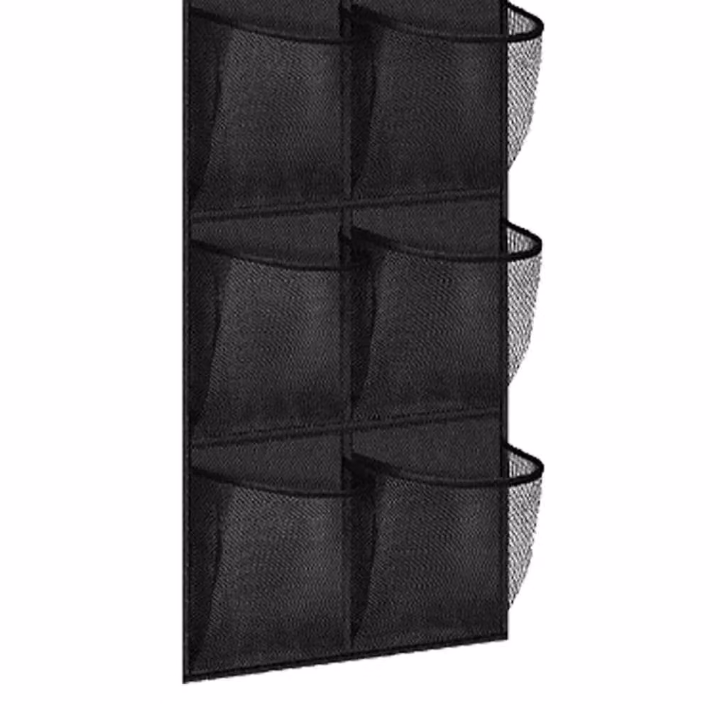 PAWNORA 12 Pocket Shoe Holder Organiser, Black – 3
