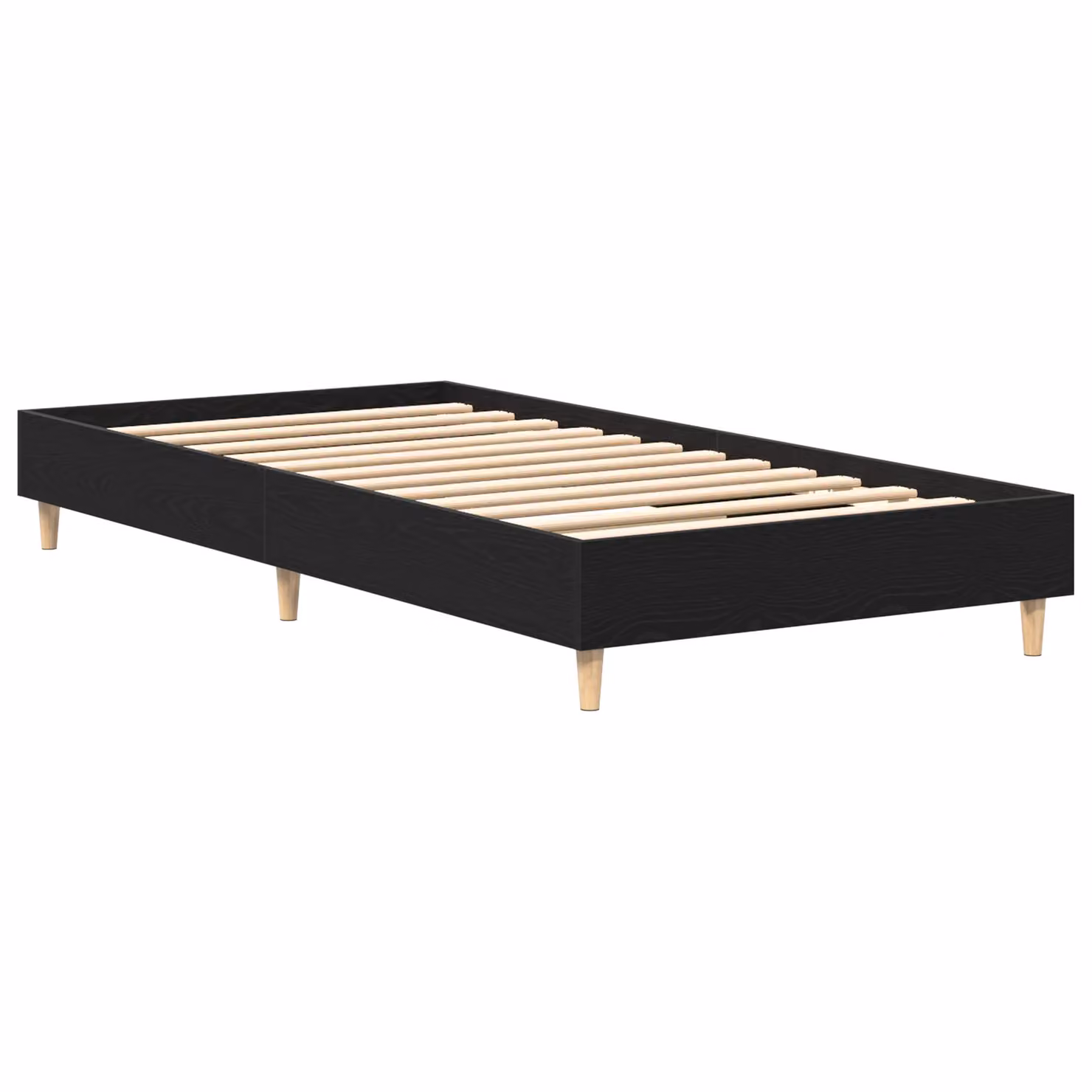 Berkfield Home Modern Bed Frame in Black Oak, W/D/H: 90 x 200 cm – 2