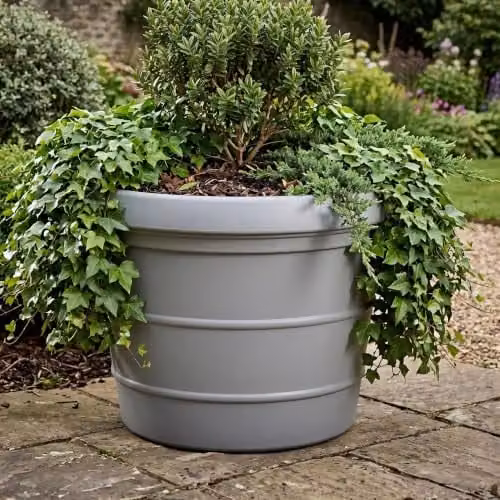 Trifibre Classic Roto Moulded Planter, Grey, 86cm