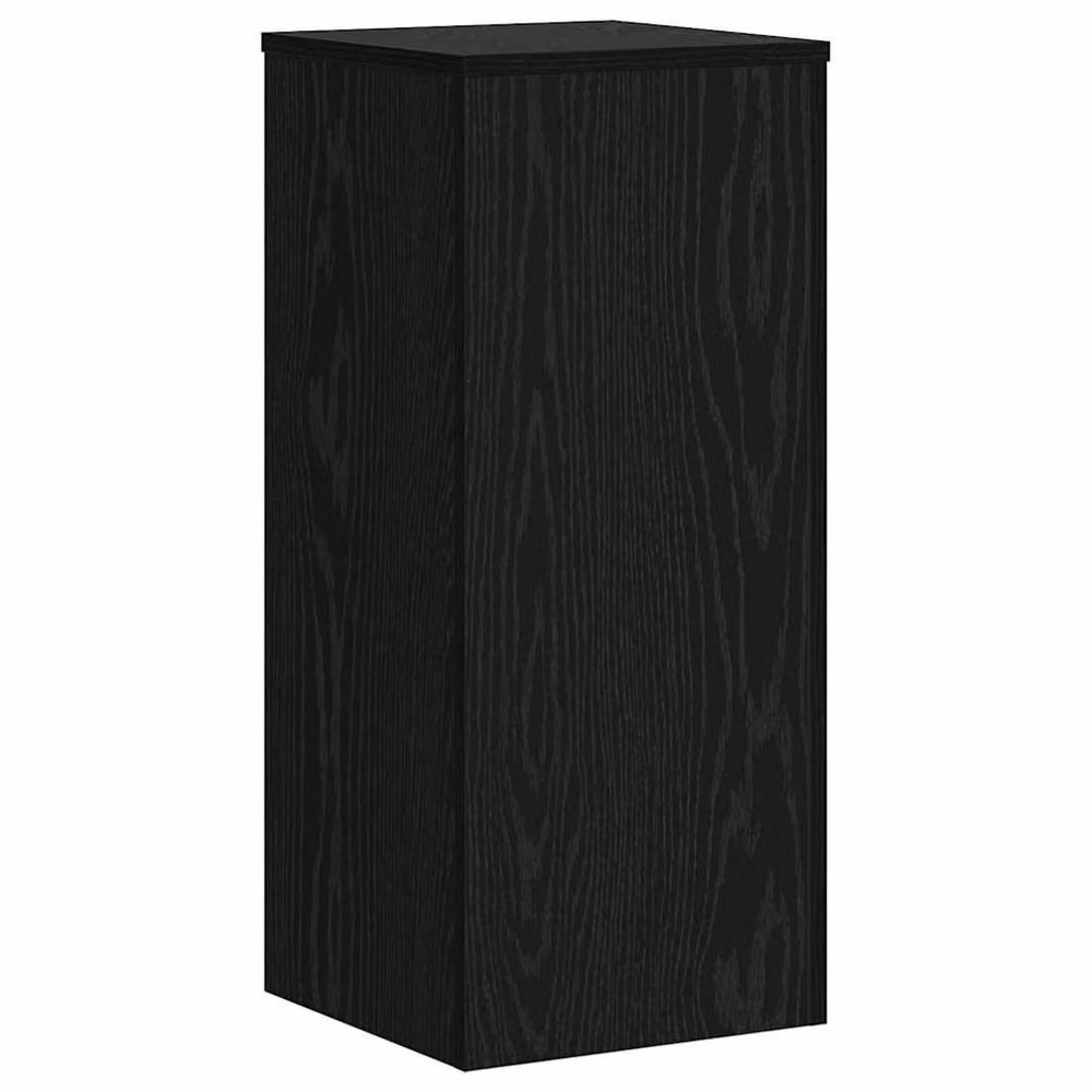 Berkfield Home Set of 2 Black Oak Plant Stands, W/D/H: 30 x 30 x 70 cm – 4
