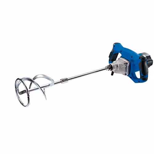 Draper 56427 230V Power Mixer, 1400W, Blue and Multicolour
