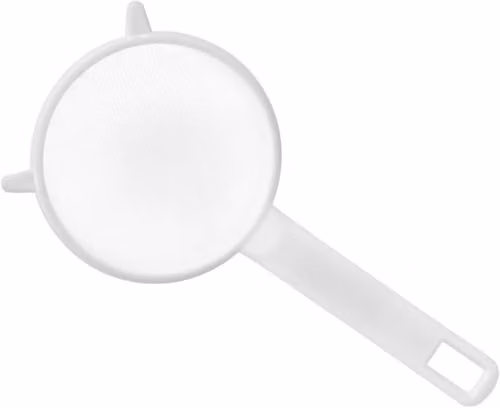 Chef Aid White Nylon Mesh Plastic Sieve with Handles, 7 cm Wide