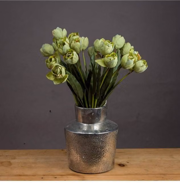 KDMD Green Tulip Artificial Floral Stem for Spring and Wedding Decor