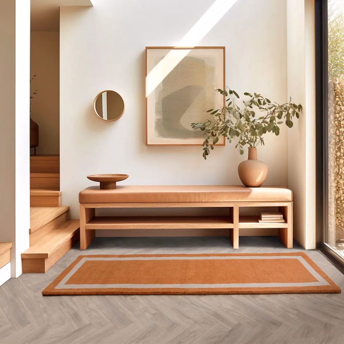 The Rug Shop UK Orange Handmade Plain Modern Wool Area Rug, W: 160 cm, L: 230 cm – 3