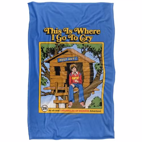 Steven Rhodes This Is Where I Go Super Soft Fleece Throw Blanket, Multicolour, W/D/H: 91 x 147 cm – 5