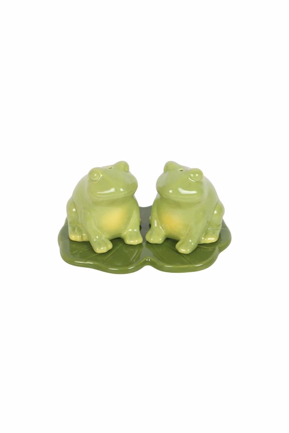 KDMD Luna Frog Ceramic Salt and Pepper Shakers in Green – 2
