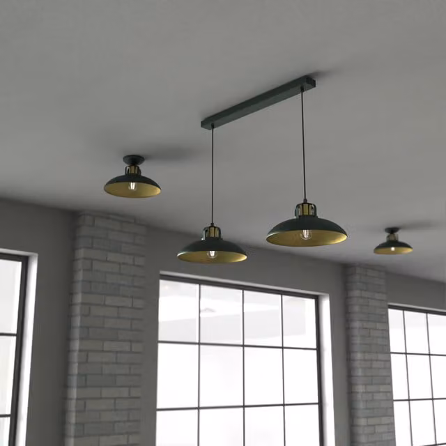 Milagro Felix Pendant Lamp, Green, Height: 75 cm