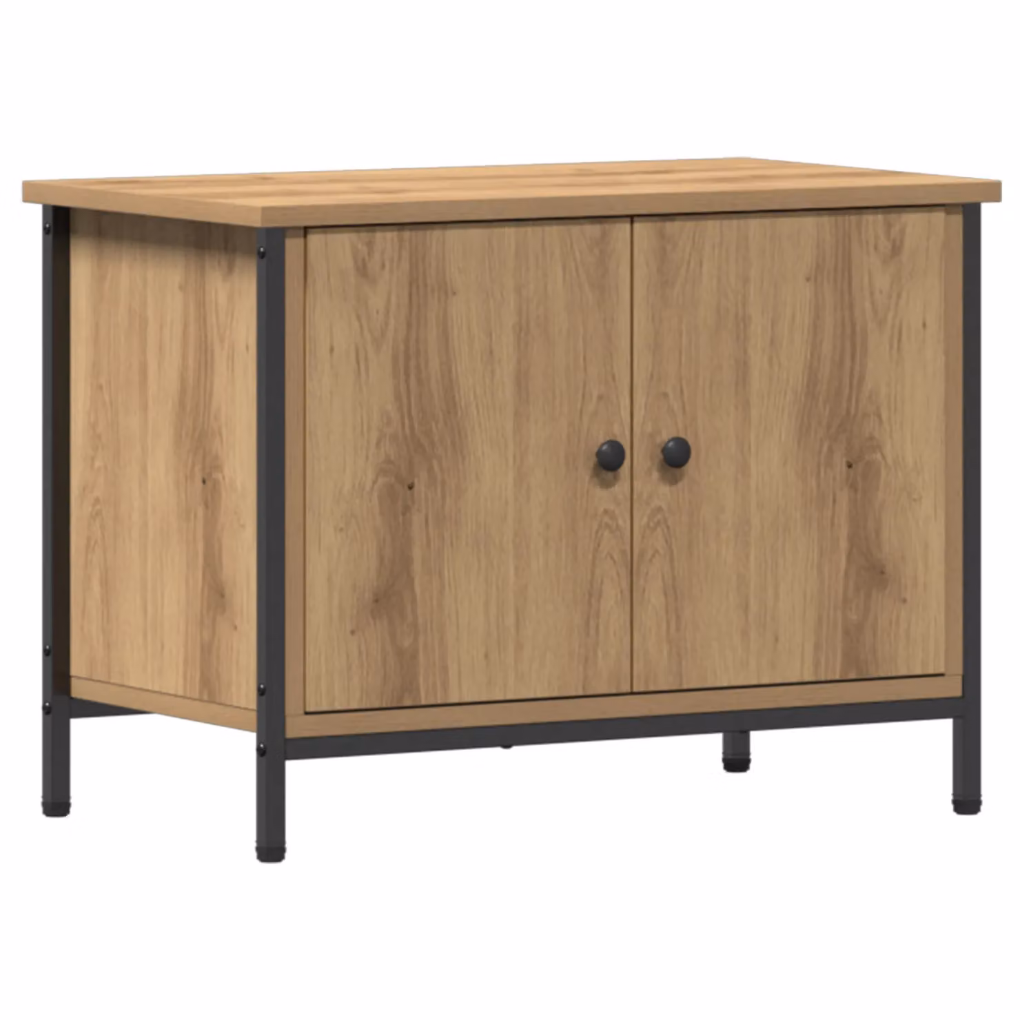 Berkfield Home Artisan Oak TV Stand in Brown, W/D/H: 60 x 35 x 45 cm – 2