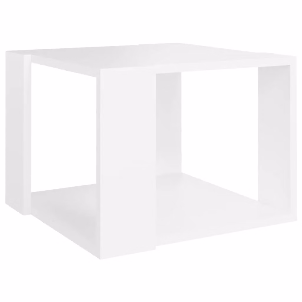 Berkfield Home Modern White Square Coffee Table, W/D/H: 40 x 40 x 30 cm – 2