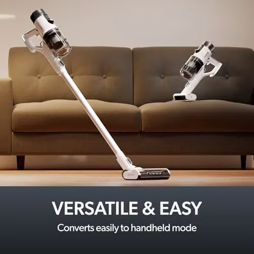 Gtech AirFOX Platinum Cordless Stick Vacuum Cleaner, White, 2-in-1 Upright and Handheld with 450W Brushless Motor and LCD Display – 2