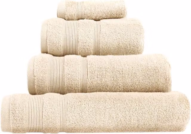 Allure Bath Fashions Luxury Zero Twist Egyptian Cotton Bath Sheet in Beige, W: 150 cm