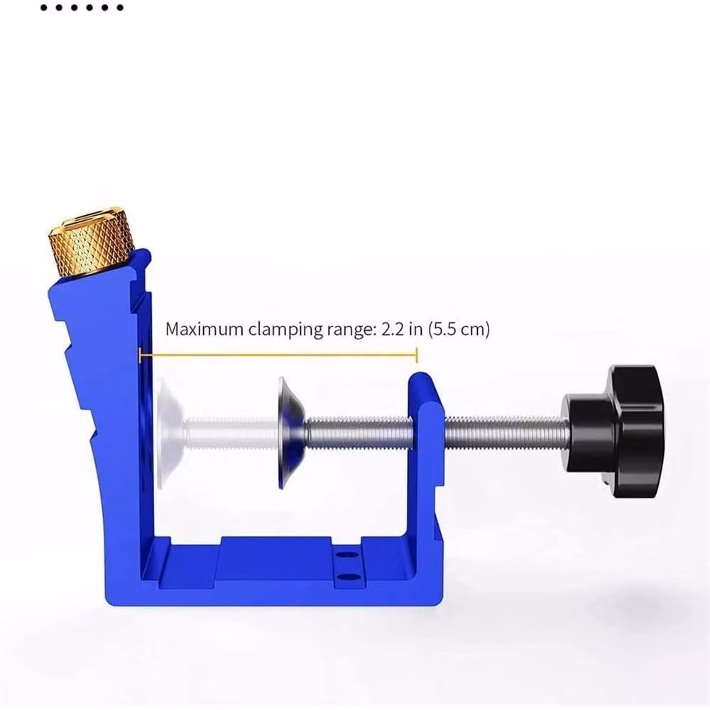 SPETLEK Pocket Hole Jig Kit with Dowel Drill and Joinery Screw Woodwork Tool, Blue – 2