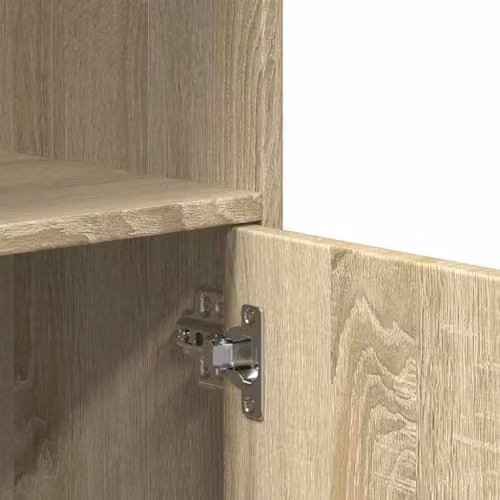 vidaXL Rolling Cabinet in Sonoma Oak, Brown and Beige, W/D/H: 55 x 40 x 91 cm – 3