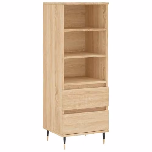 vidaXL Highboard in Sonoma Oak and Brown, W/D/H: 40 x 36 x 110 cm – 1