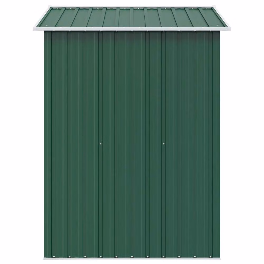 Berkfield Home Green Metal Garden Storage Shed with Sliding Doors and Side Vent, W/D/H: 204 x 132 x 186 cm – 4