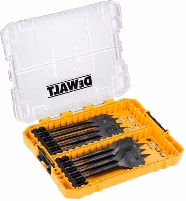 DeWalt Extreme Flat Bit Set, 9 Piece, Steel, Multi Colour